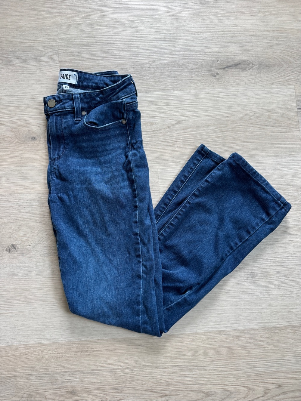 PAIGE Manhattan Dark Wash Bootcut Jeans Women’s Size 29 Western Denim